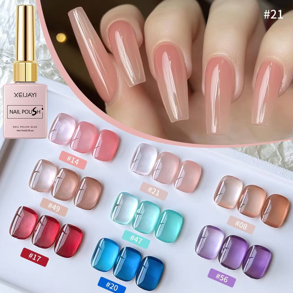 Uv Lamp Nail Resin - Kit Cat Kuku Gel 8 Warna