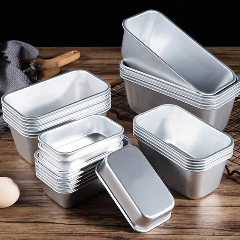 Tray Mold Rectangle - Cetakan Kue Aluminium Ukuran 5, Loyang