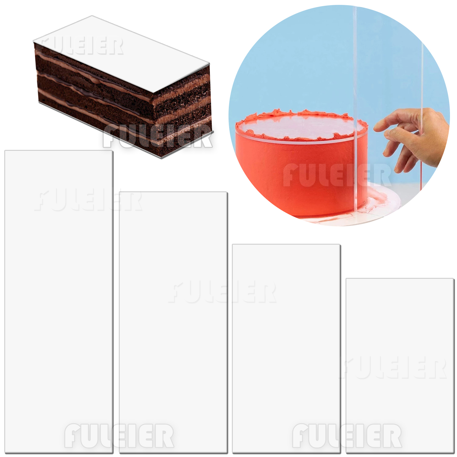 Tray Mold Rectangle - Alat Dekorasi Cetakan Kue Papan Kosong
