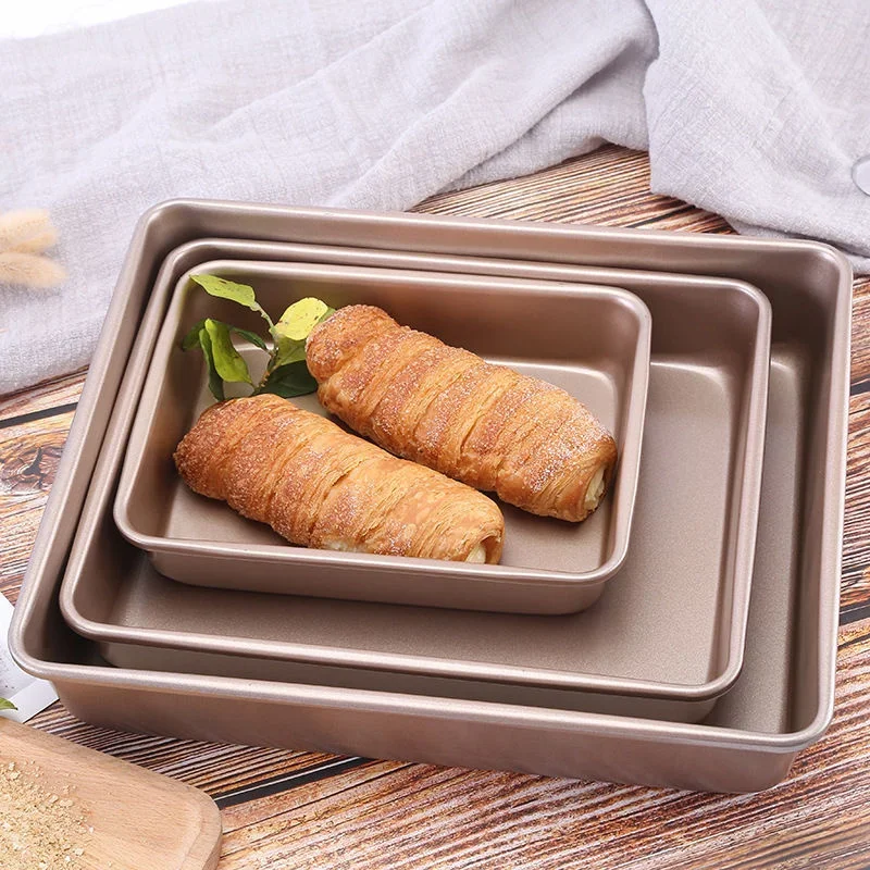 Tray Mold Rectangle - Baki Pemanggang Kue Baja Karbon Persegi