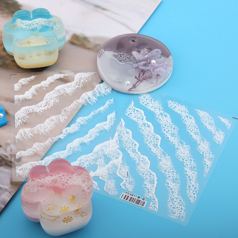 Resin Art Equipment - Stiker gelombang pengisi Resin epoksi kristal