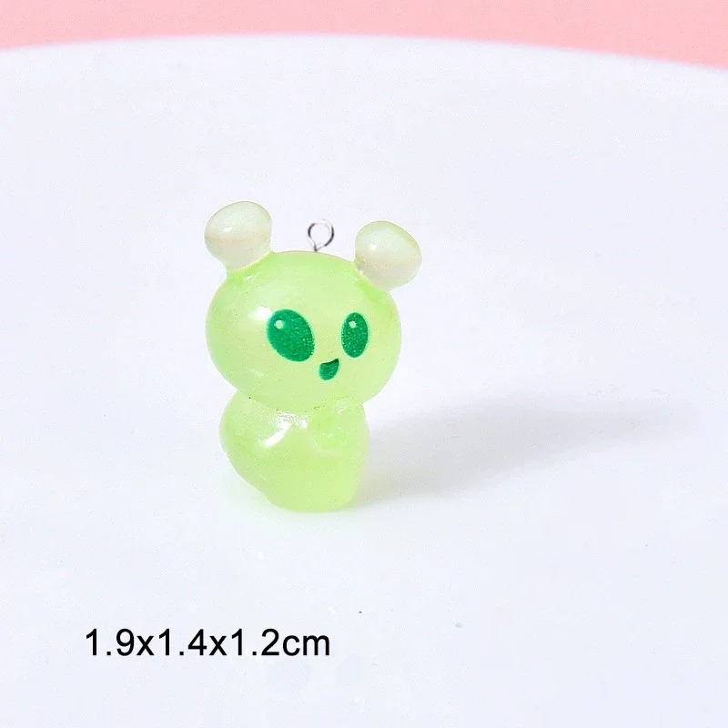 10Pcs Liontin Resin Alien Mini - Resin Art Calligraphy ulasan dan harga