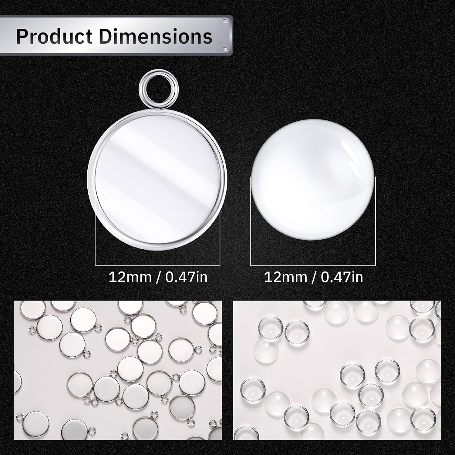 20 Buah Baki Liontin Bulat dar - Resin Art Materials Kit ulasan dan harga