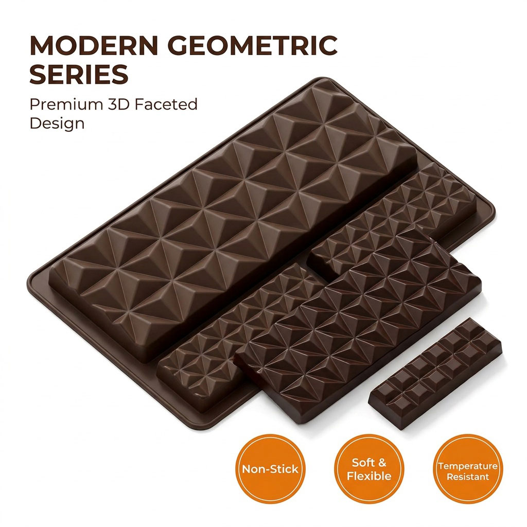 Cetakan Cokelat Silikon 2-in-1 - Tray Mold Rectangle ulasan dan harga