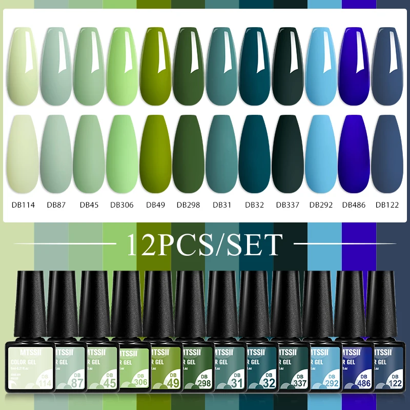 MTSSII 12 Buah/Set Set Cat Kuk - Uv Lamp Nail Resin ulasan dan harga