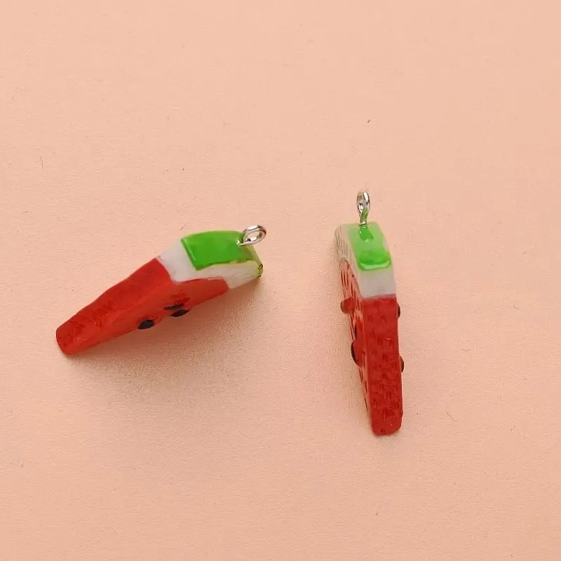 10 Buah Liontin Buah Mini Segi - Resin Art Calligraphy ulasan dan harga