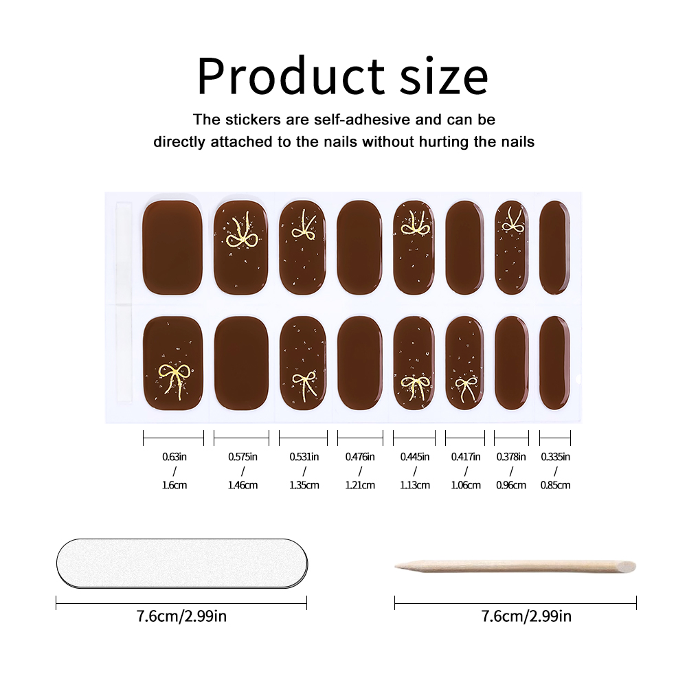 Stiker Kuku Gel Semi-Cured 16  - Uv Lamp Nail Resin ulasan dan harga
