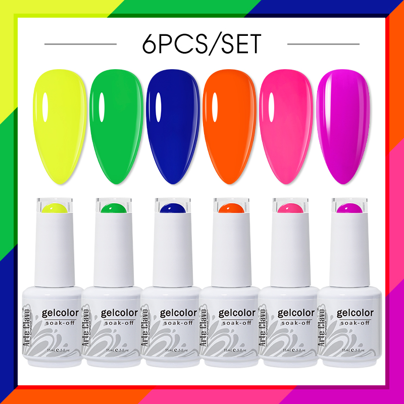 Set Cat Kuku Gel Arte Clavo 6  - Uv Lamp Nail Resin ulasan dan harga