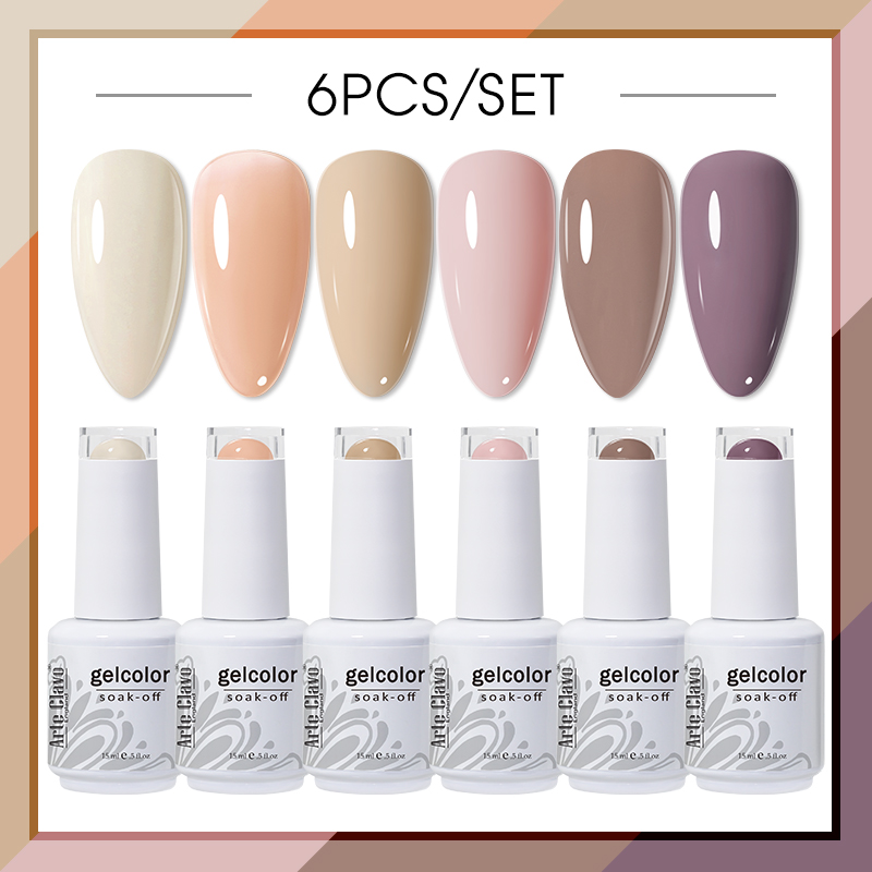Set Cat Kuku Gel Arte Clavo 6  - Uv Lamp Nail Resin ulasan dan harga