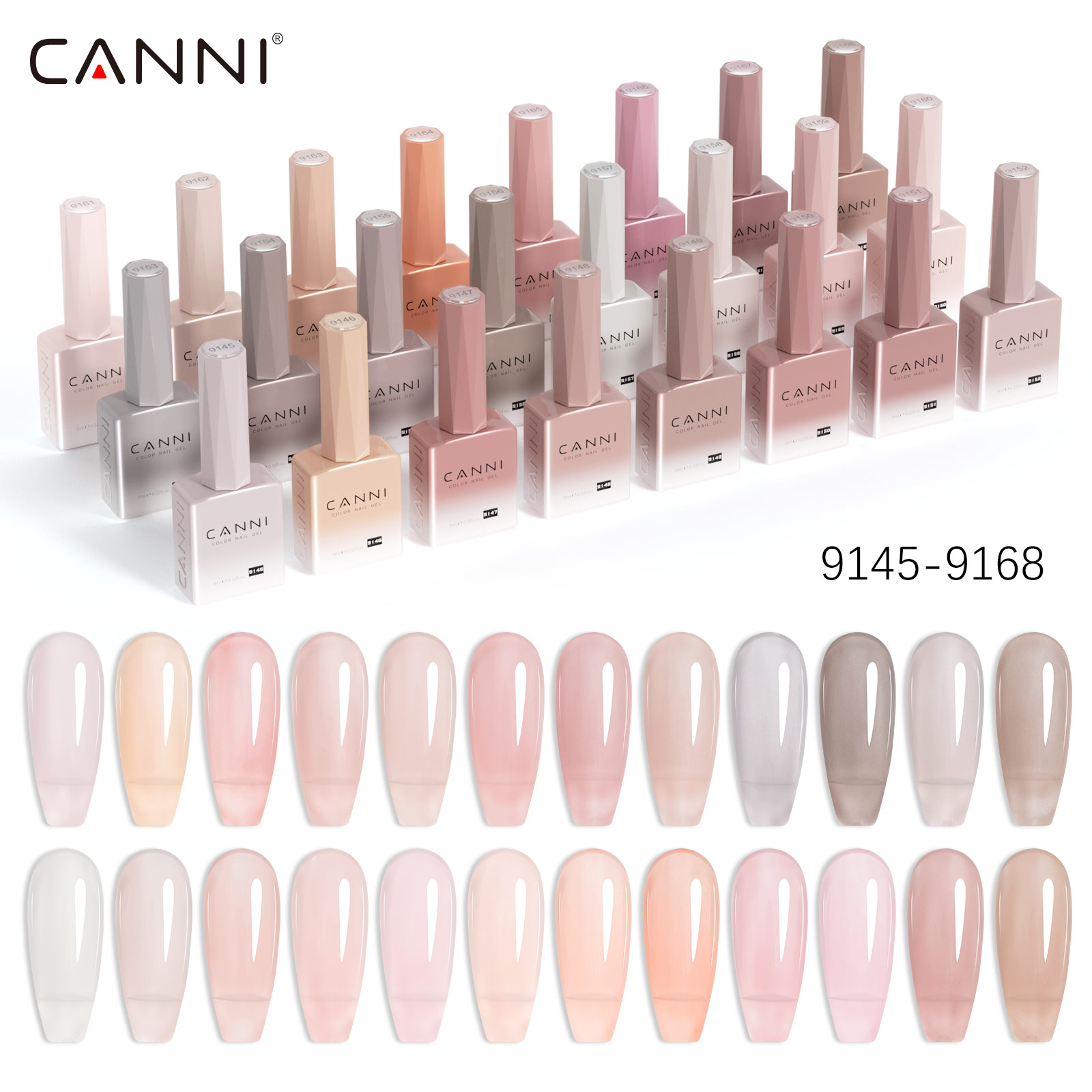 CC7 CANNI Cat Kuku Gel 9ml BEB - Uv Lamp Nail Resin ulasan dan harga