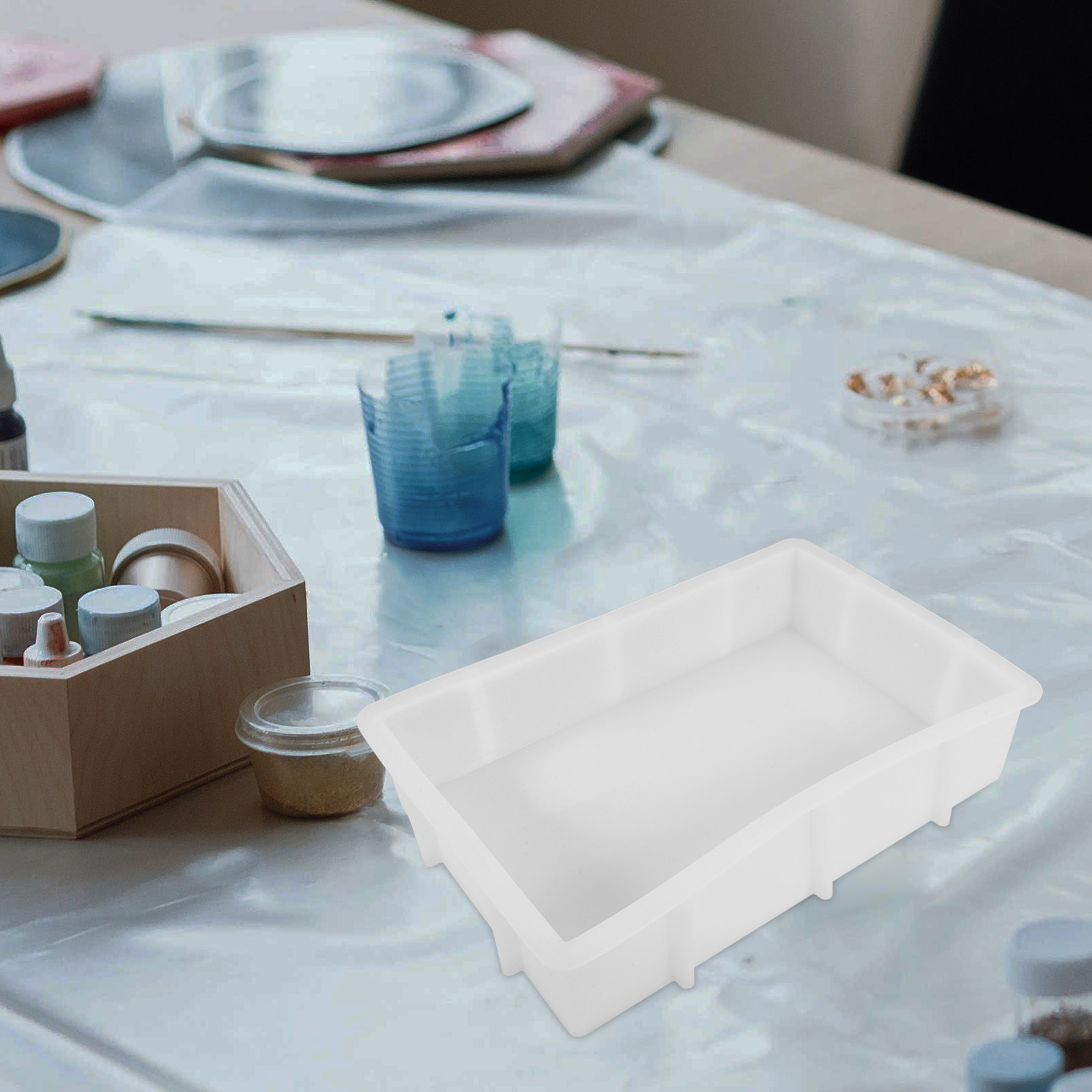 Cetakan Silikon Resin Persegi  - Tray Mold Rectangle ulasan dan harga