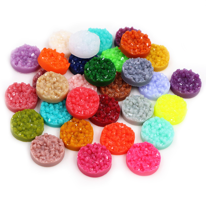 40 Buah Resin Druzy Cabochons  - Resin Art Calligraphy ulasan dan harga