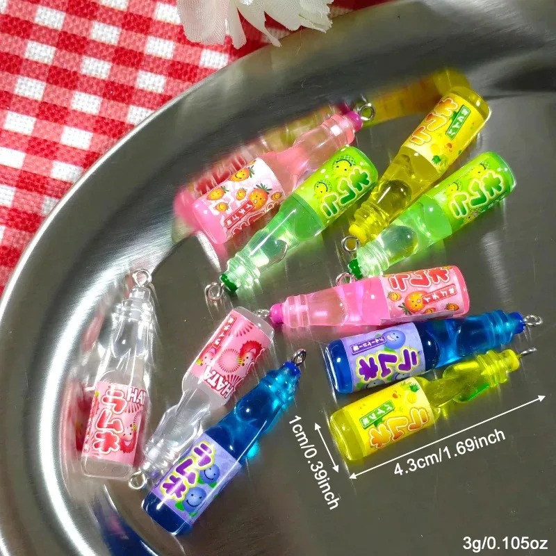 10 Buah Liontin Resin Botol So - Resin Art Calligraphy ulasan dan harga