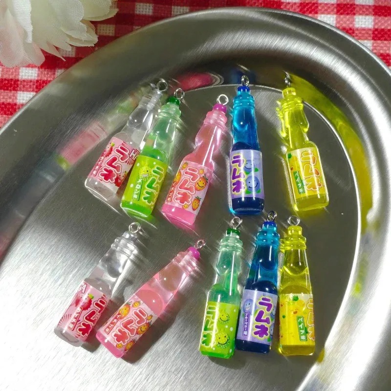 10 Buah Liontin Resin Botol So - Resin Art Calligraphy ulasan dan harga