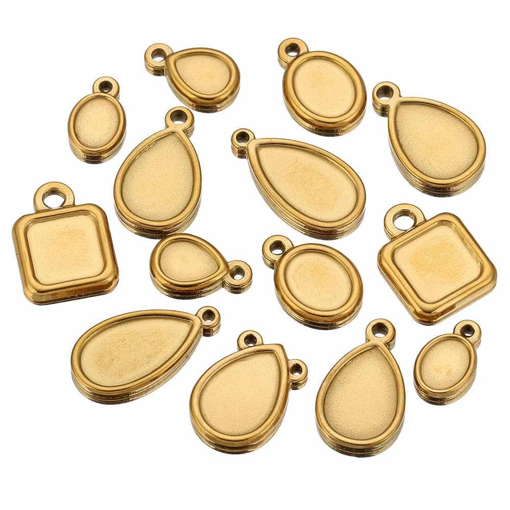 5 pcs Baki Liontin Persegi, Bu - Resin Art Calligraphy ulasan dan harga