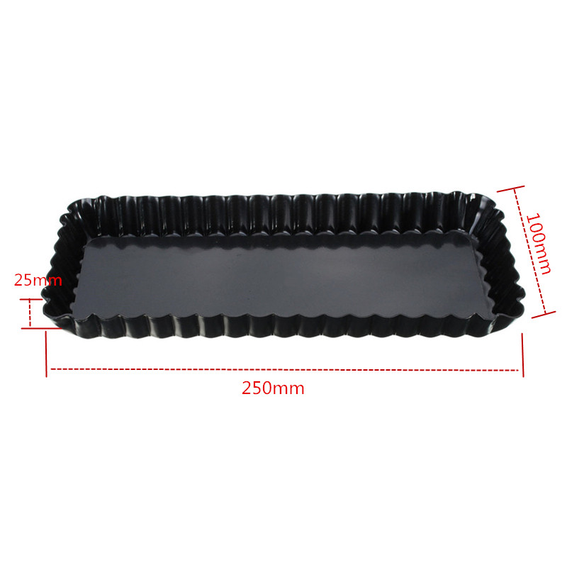 Wajan Kue Tart Pie Bergalur Ce - Tray Mold Rectangle ulasan dan harga