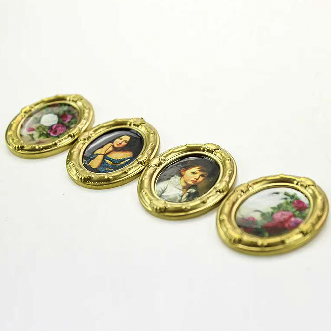 2 Buah Lukisan Minyak Miniatur - Resin Art Calligraphy ulasan dan harga