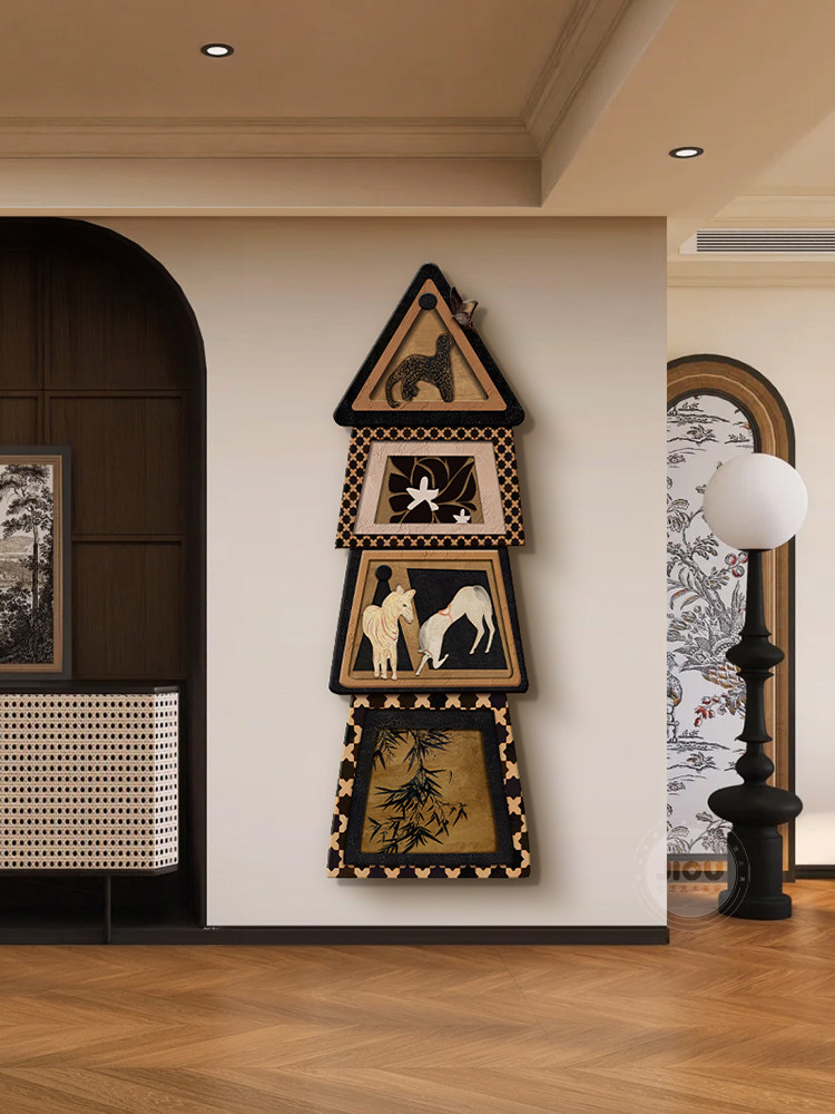 Lukisan Dekoratif Pintu Masuk  - Resin Art On Wood ulasan dan harga