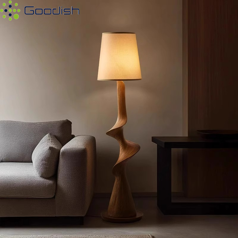 Lampu Lantai LED Kayu Lengkung - Resin Art On Wood ulasan dan harga