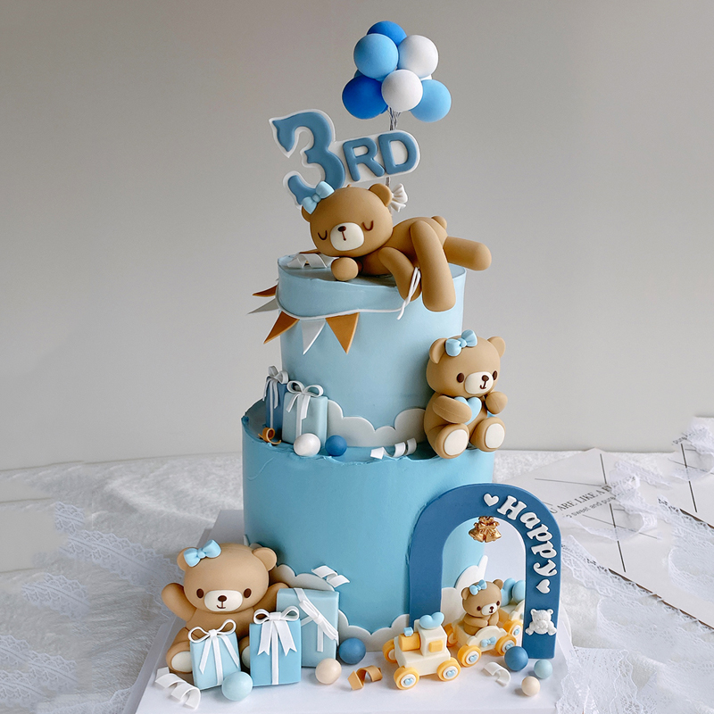 Hiasan Kue Ulang Tahun Beruang - Resin Art Baby ulasan dan harga
