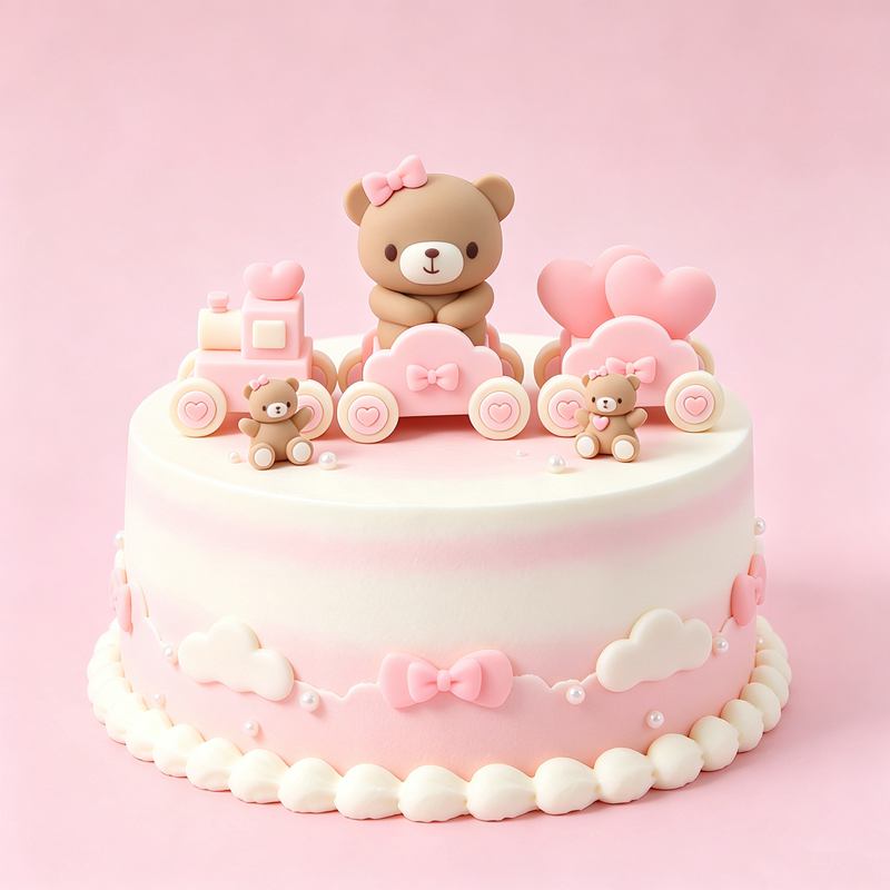 Hiasan Kue Ulang Tahun Beruang - Resin Art Baby ulasan dan harga