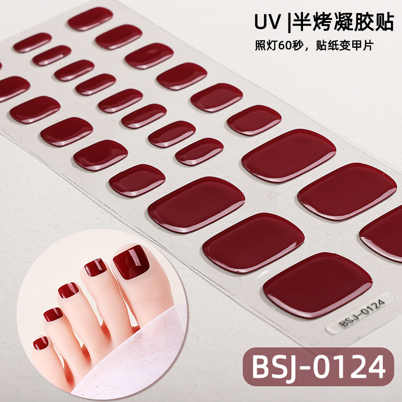 Stiker Kuku Gel untuk Jari Kak - Uv Lamp Nail Resin ulasan dan harga