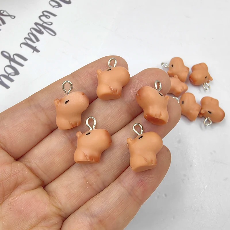 10pcs Gantungan Kunci Capybara - Resin Art Calligraphy ulasan dan harga