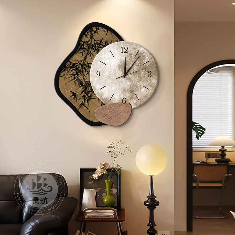 Jam dinding ruang tamu bergaya - Resin Art On Wood ulasan dan harga