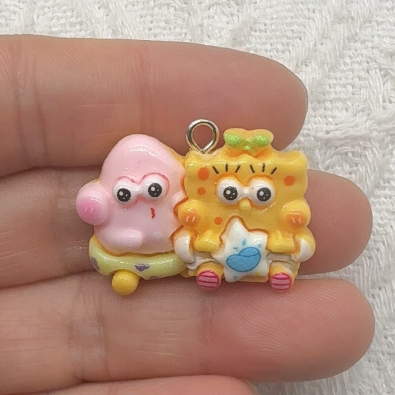 10 buah liontin resin kartun,  - Resin Art Calligraphy ulasan dan harga