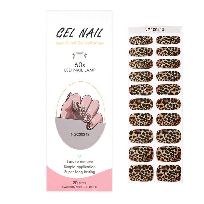 Huizi French Gel Nail Strips P - Uv Lamp Nail Resin ulasan dan harga