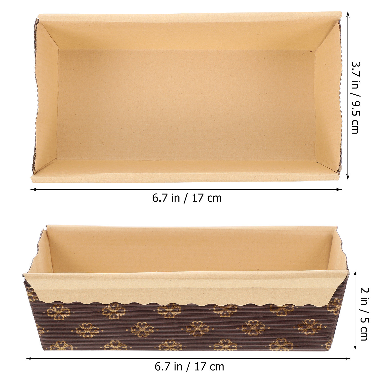 25Pcs Loyang Kertas Persegi Pa - Tray Mold Rectangle ulasan dan harga