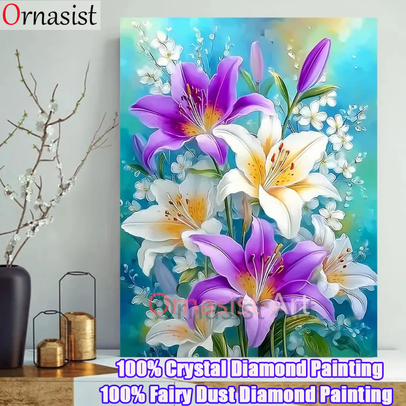 Lukisan Berlian Mosaik Kristal - Resin Art Wallpaper ulasan dan harga